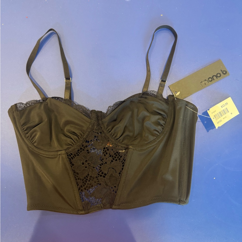 Mono B Black Bralette